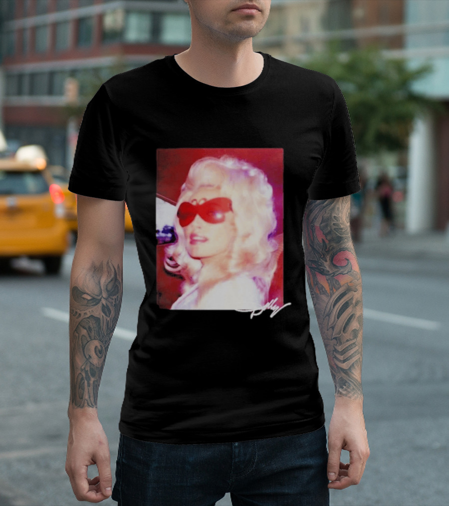 Dolly Parton Iconic Vintage Style With Red Sunglasses T-Shirt