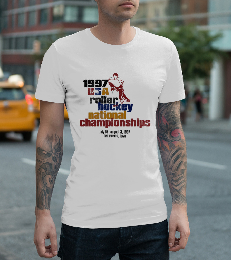 1997 USA Roller Hockey National Championships July 15 August 3 Des Moines Iowa T-Shirt