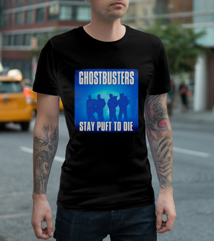 Ghostbusters Stay Puft To Die Marshmallow Man Classic Movie T-Shirt