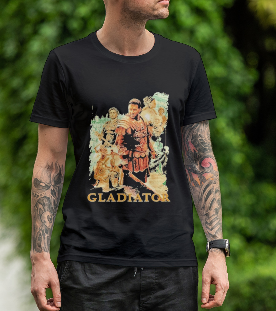 Gladiator Maximus Collage Russell Crowe Roman Warrior Epic T-Shirt
