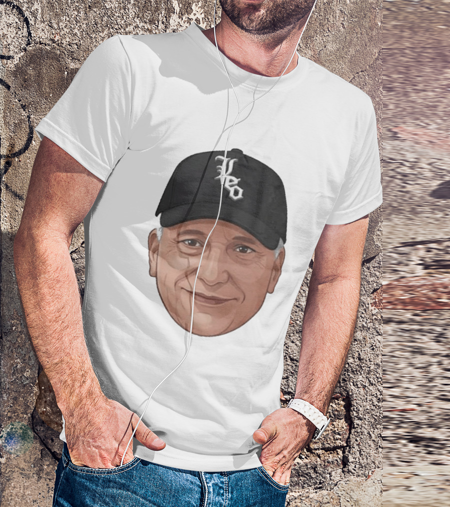 Pope Leo Face Cap Chicago White Sox T-Shirt