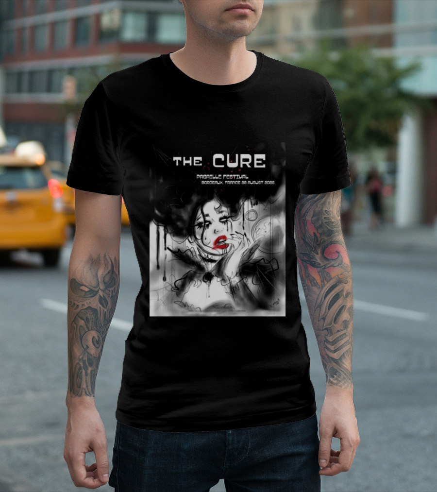 The Cure Pagaille Festival Bordeaux France 28 August 2026 Event T-Shirt