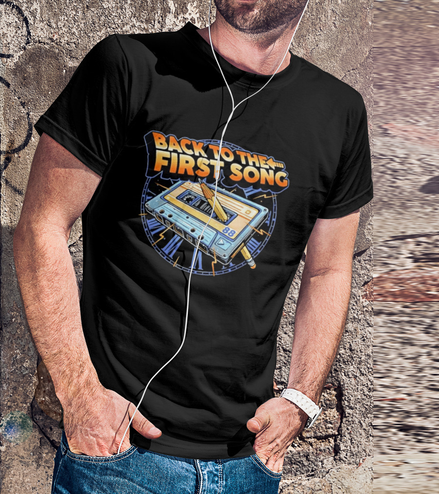 Back To The First Song 88 Cassette Tape Retro Rewind Nostalgia T-Shirt