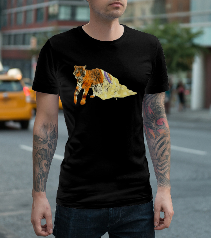 FedEx Tiger Wrapped In Distressed Envelope Packaging Vintage Aesthetic T-Shirt