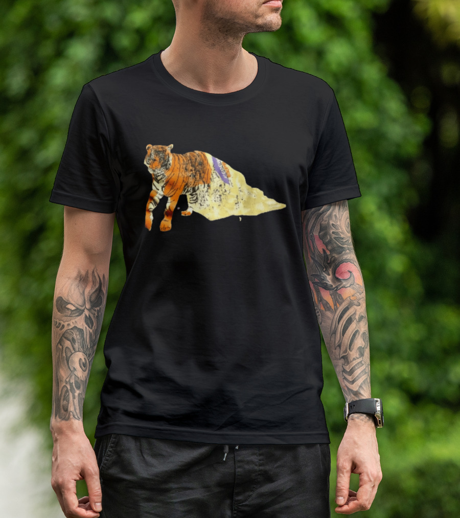 FedEx Tiger Wrapped In Distressed Envelope Packaging Vintage Aesthetic T-Shirt