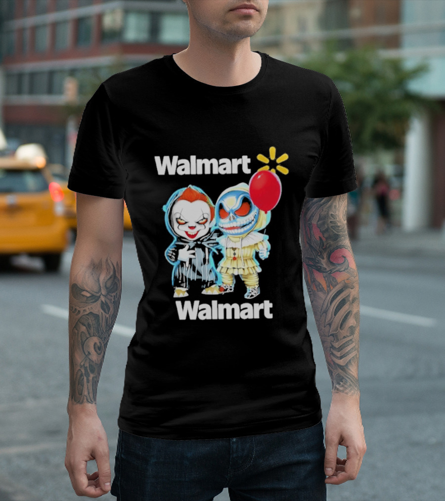 Walmart Pennywise Jack Skellington Halloween 2026 Red Balloon T-Shirt