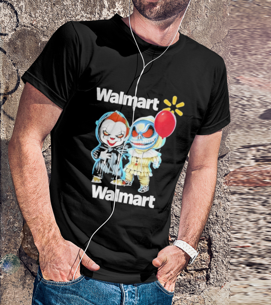 Walmart Pennywise Jack Skellington Halloween 2026 Red Balloon T-Shirt
