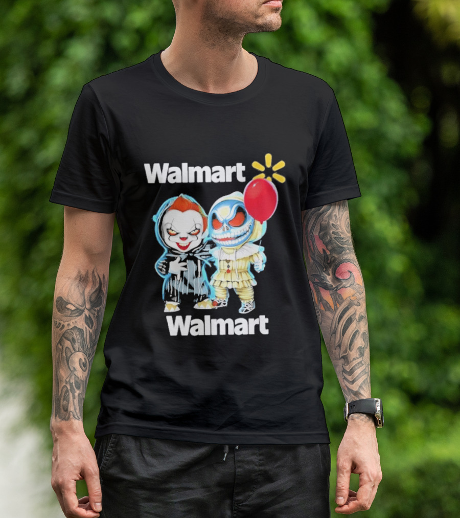 Walmart Pennywise Jack Skellington Halloween 2026 Red Balloon T-Shirt