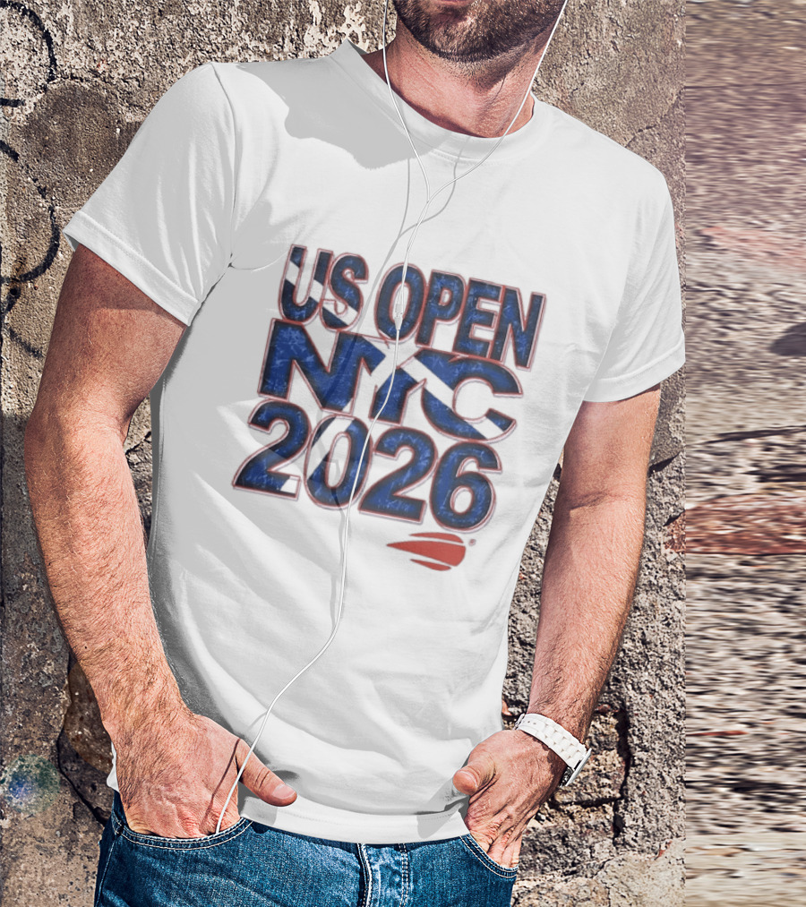 US Open NYC 2026 Tennis New York City Distressed T-Shirt
