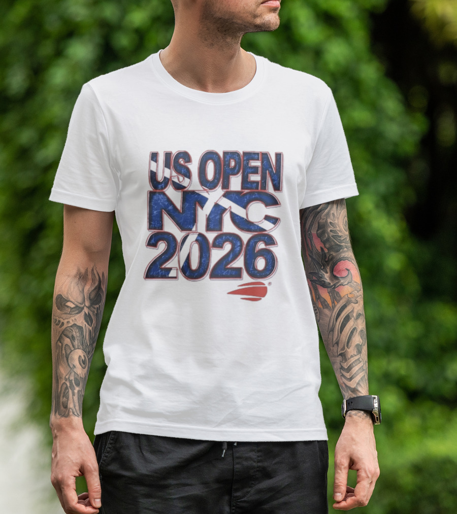 US Open NYC 2026 Tennis New York City Distressed T-Shirt