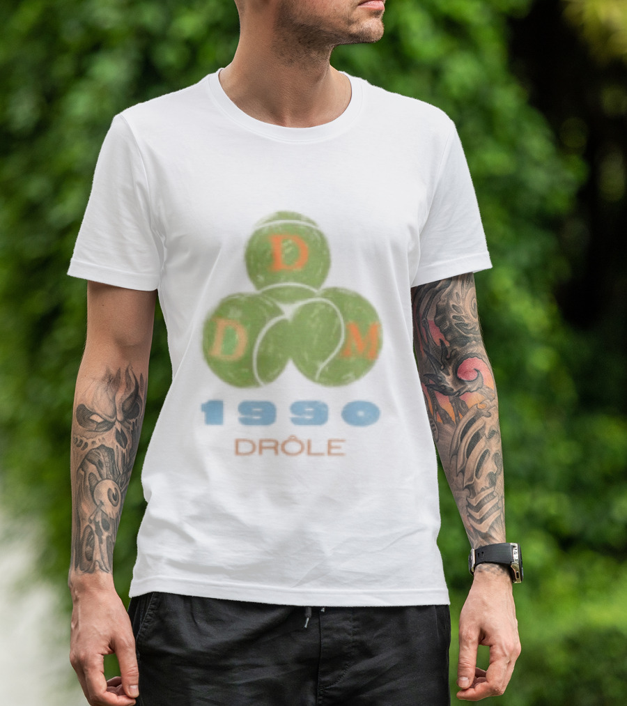 Droles De Monsieur 1990 DDM Tennis Balls T-Shirt