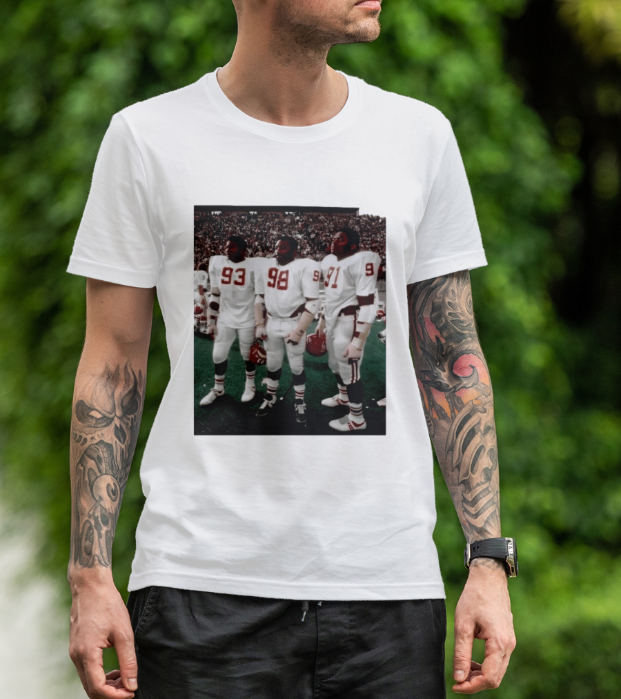 Oklahoma Sooners Football Players 93 98 91 On Field Sports Team Fan Gear T-Shirt