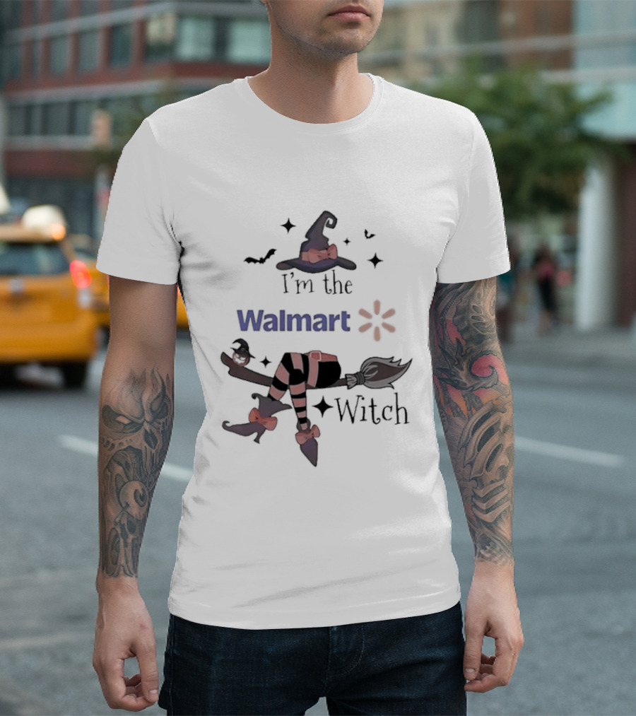 I'm The Walmart Witch Broomstick Hat Halloween 2026 T-Shirt