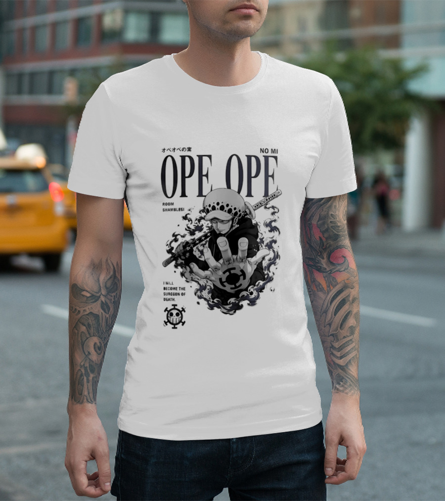 Ope Ope No Mi Trafalgar Law Surgeon Of Death One Piece T-Shirt