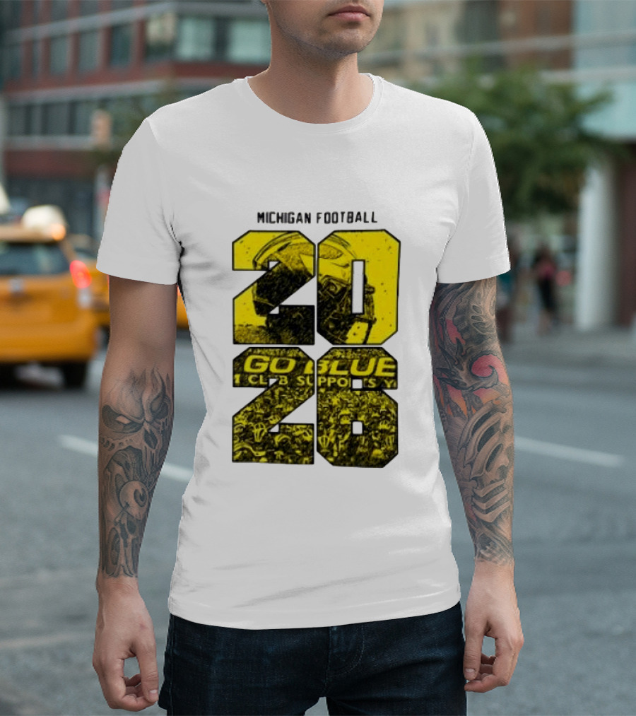 Michigan Football 2026 Go Blue Support T-Shirt