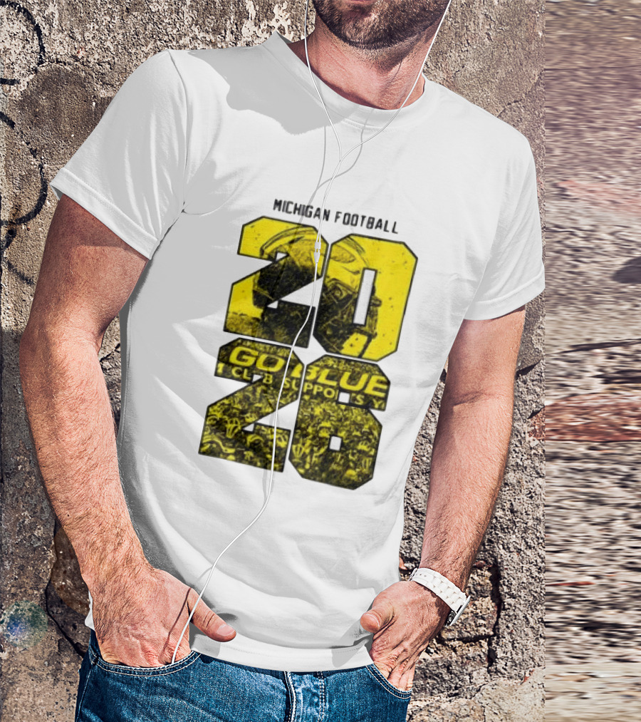 Michigan Football 2026 Go Blue Support T-Shirt