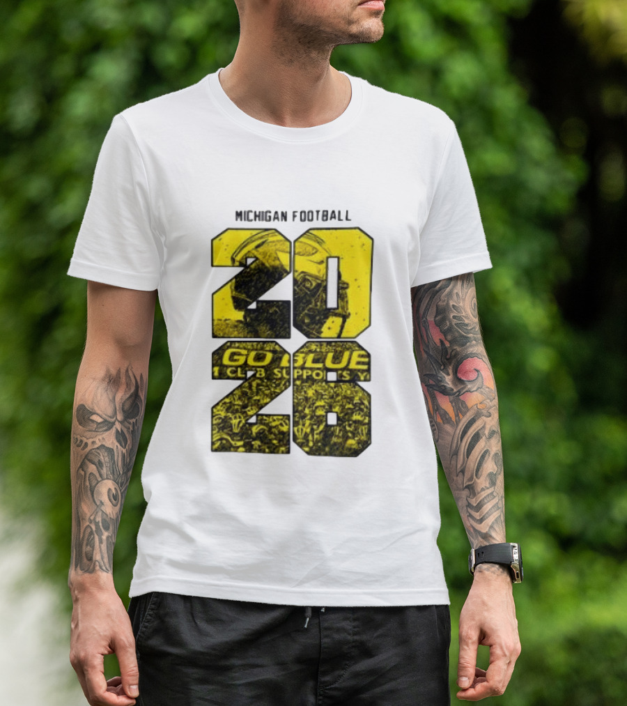 Michigan Football 2026 Go Blue Support T-Shirt