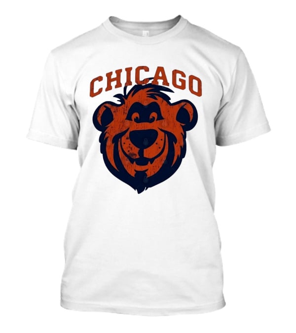 Chicago Bears Distressed Bear Face T-Shirt