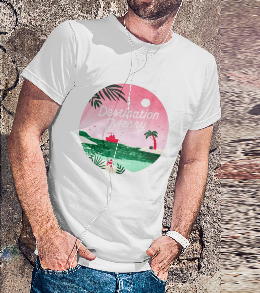 Hallmark Christmas Cruise 2026 Destination Merry White Tropical Getaway T-Shirt