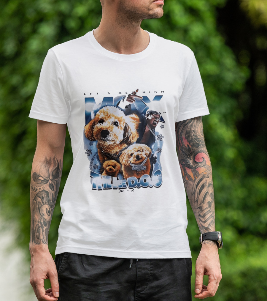 Max The Ice DOG Let's Get High NJPW Pro Wrestling Ambition T-Shirt