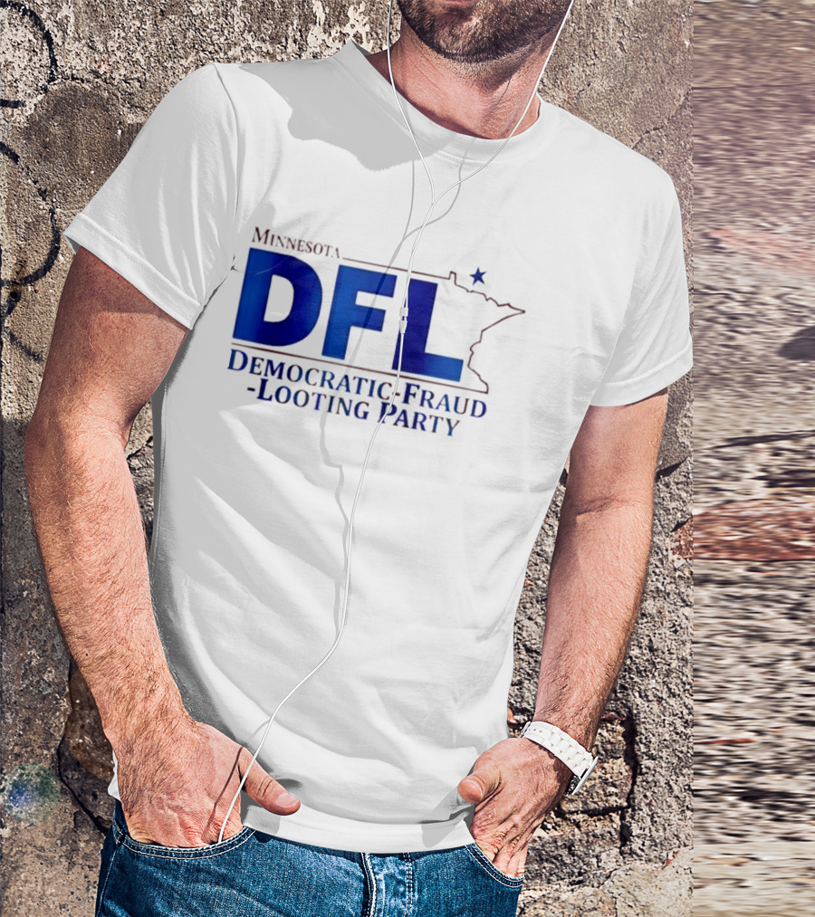 Minnesota DFL Democratic Fraud Looting Party Map Star T-Shirt