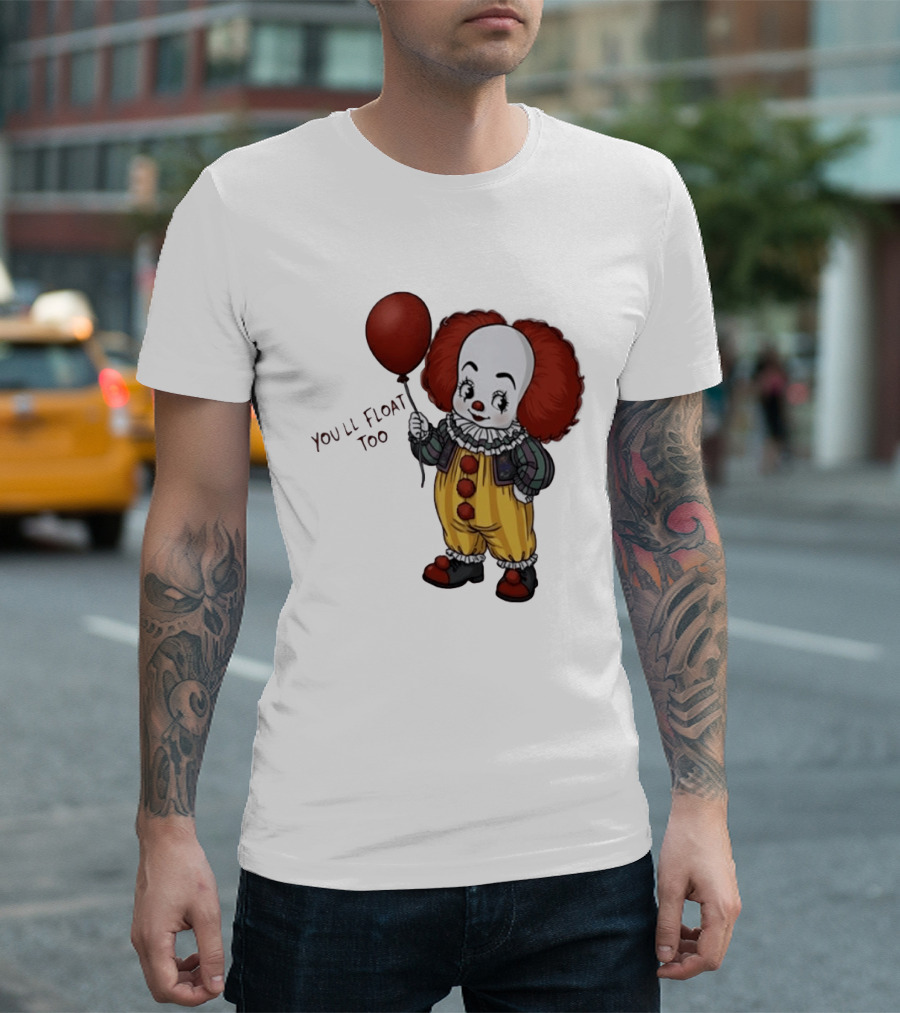 Pennywise Clown You'll Float Too Red Balloon T-Shirt