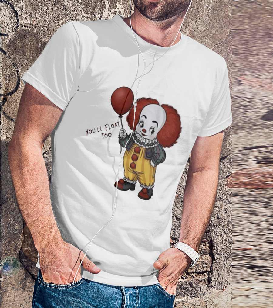 Pennywise Clown You'll Float Too Red Balloon T-Shirt