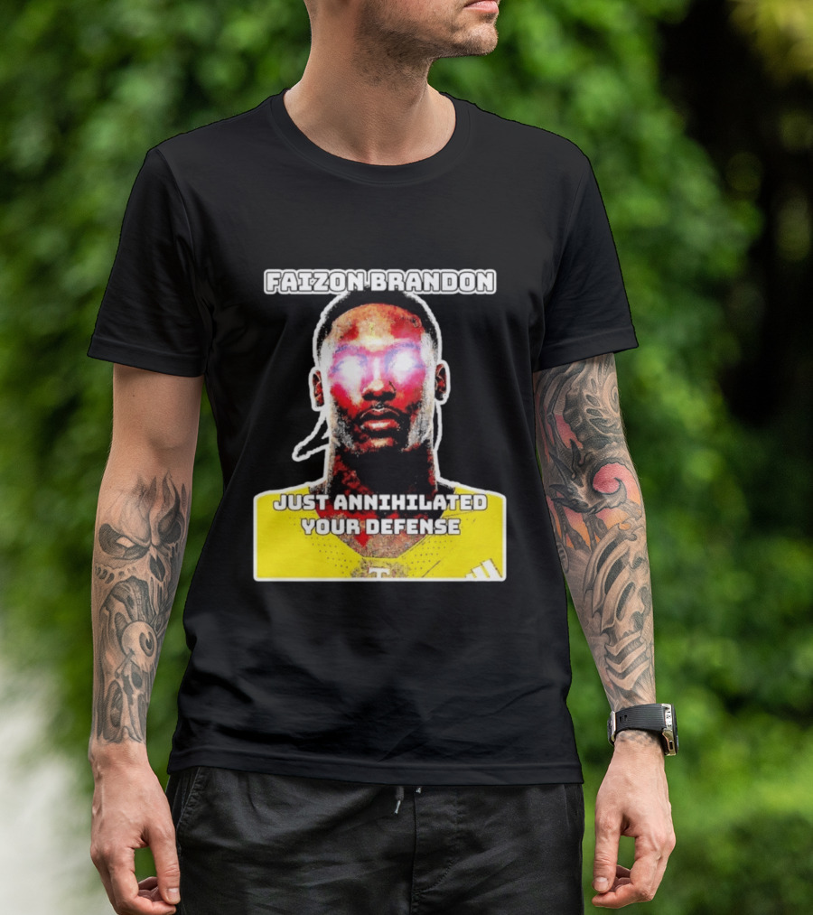 Faizon Brandon Just Annihilated Your Defense Glowing Eyes Football Player T-Shirt