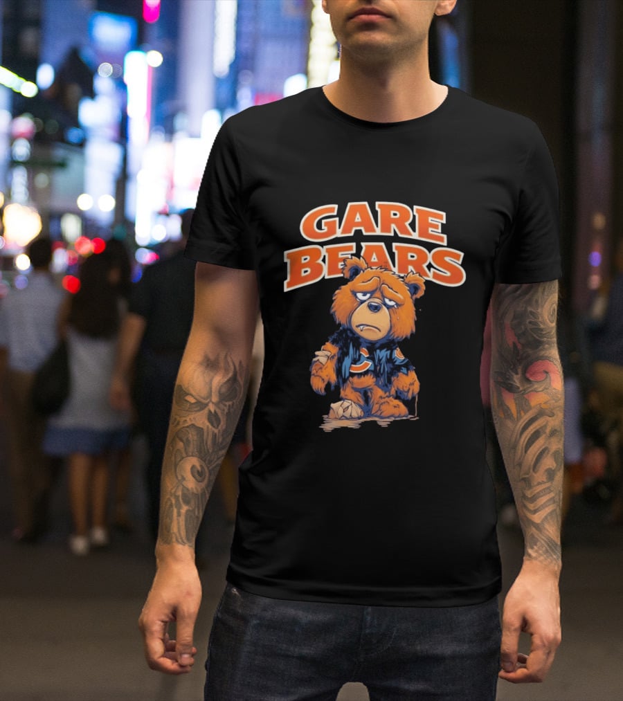 Gare Bears Sad Bear Chicago Bears Football T-Shirt