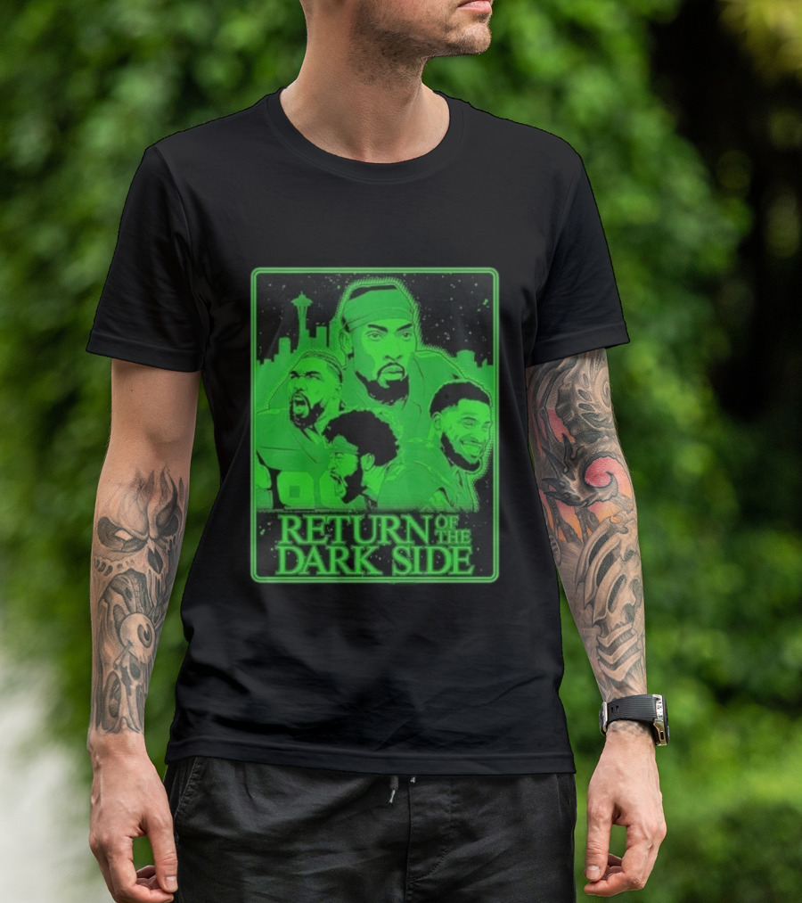Seattle Seahawks Return Of The Dark Side Skyline Players Green Sports T-Shirt