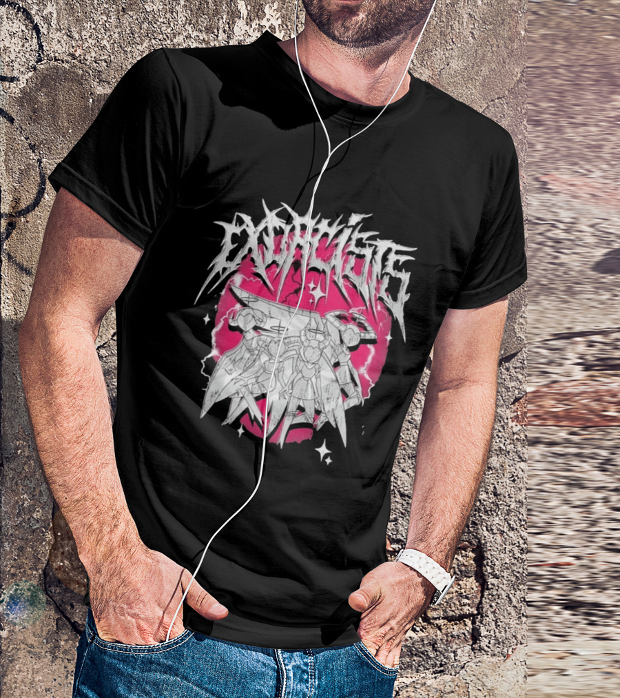 Exorcist Hazbin Hotel Metal Style Adam Lute T-Shirt