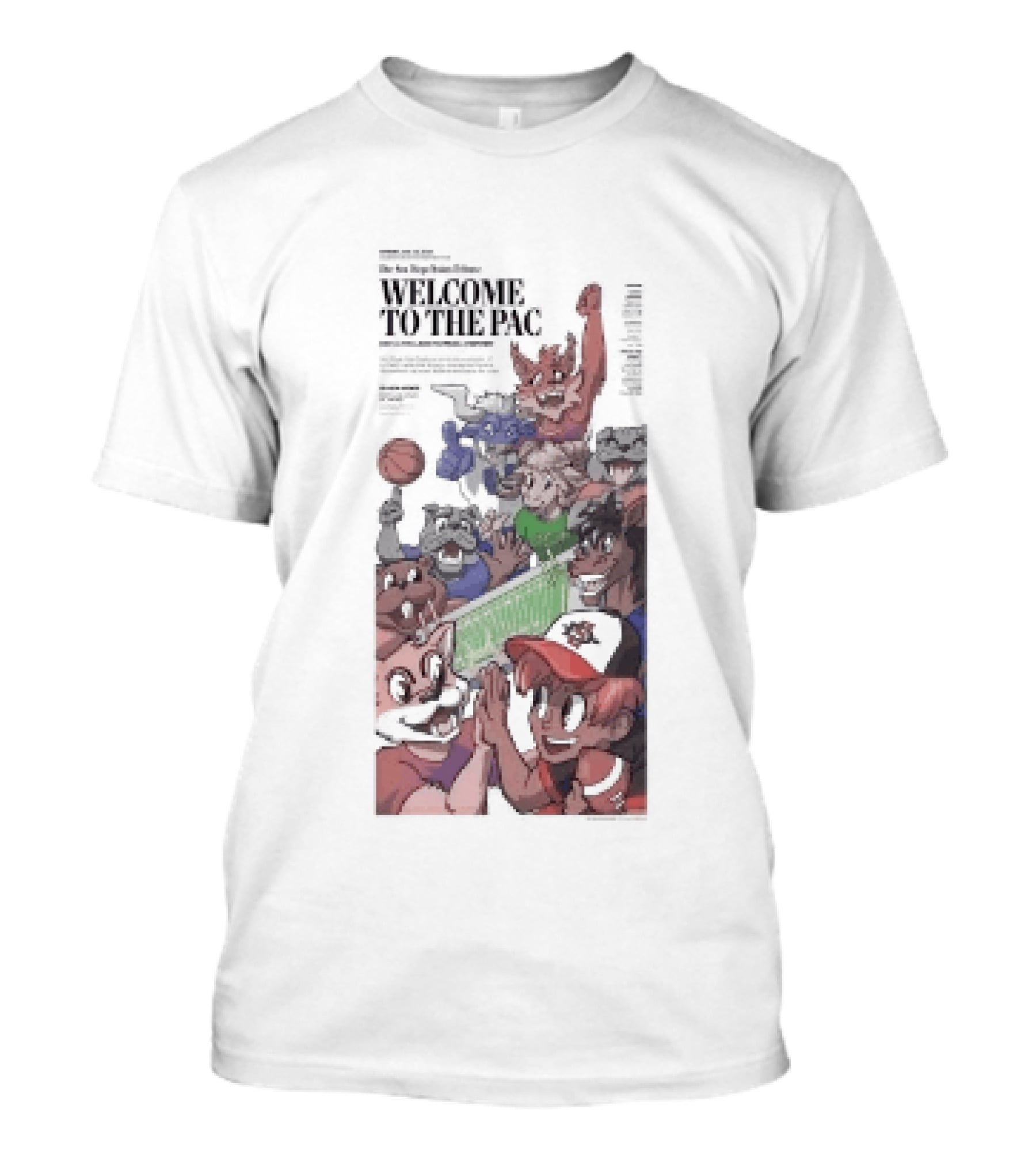 Welcome To The Pac San Diego State Aztecs College Football Preview Balloon Fiesta T-Shirt