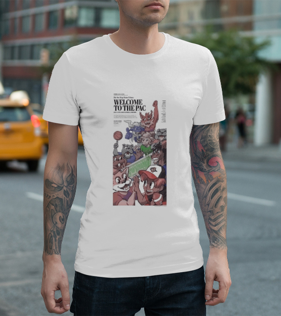 Welcome To The Pac San Diego State Aztecs College Football Preview Balloon Fiesta T-Shirt