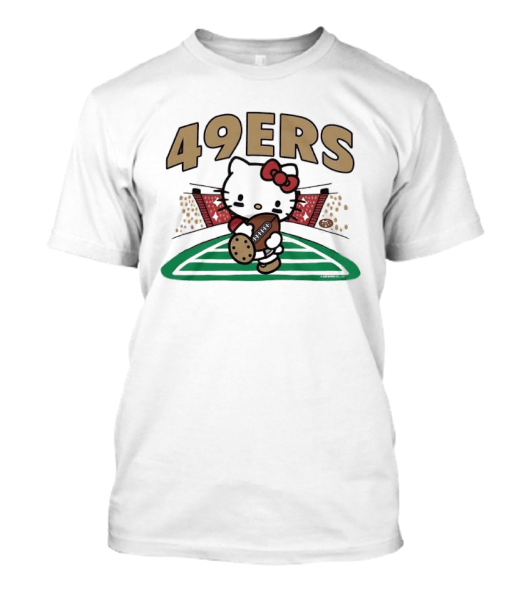 Hello Kitty 49ers Football San Francisco Fan Gear T-Shirt