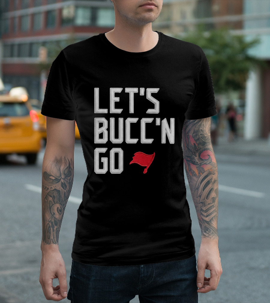 Let's Bucc'n Go Buccaneers Flag T-Shirt