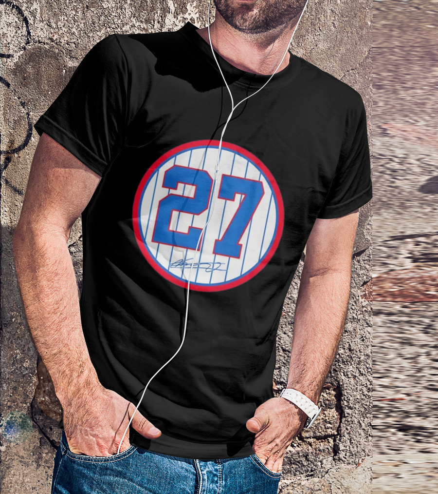 Vladimir Guerrero Number 27 Montreal Expos Team Signed Jersey Patch T-Shirt