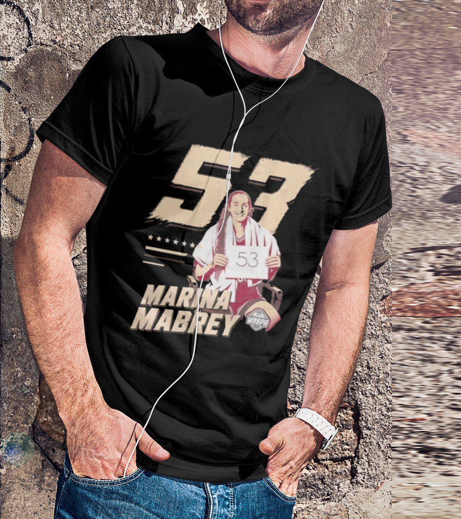 Marina Mabrey 53 Notre Dame Fighting Irish Basketball T-Shirt