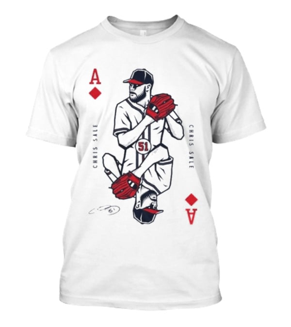 Chris Sale Ace Of Diamonds Playing Card MLB Baseball T-Shirt