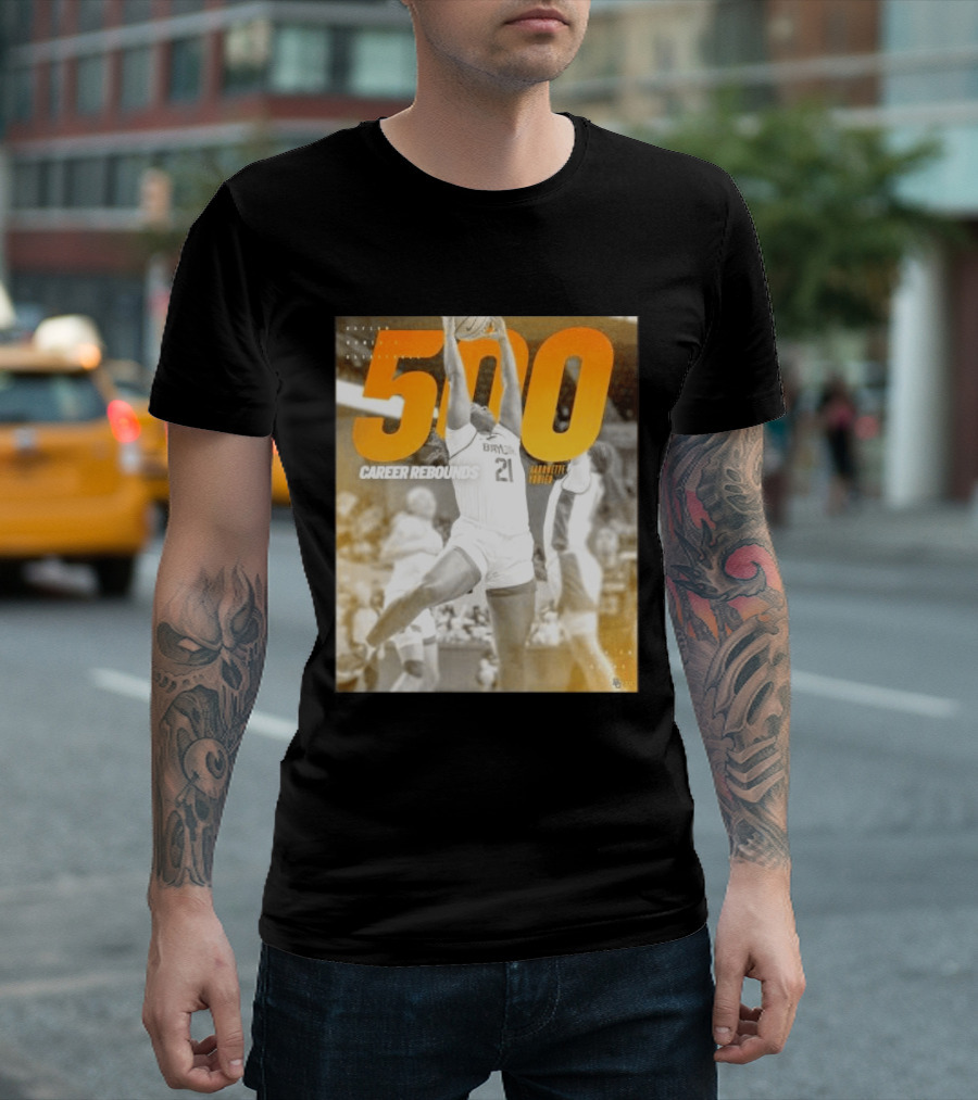 Baylor Bears Aaronette Vonleh 500 Career Rebounds T-Shirt