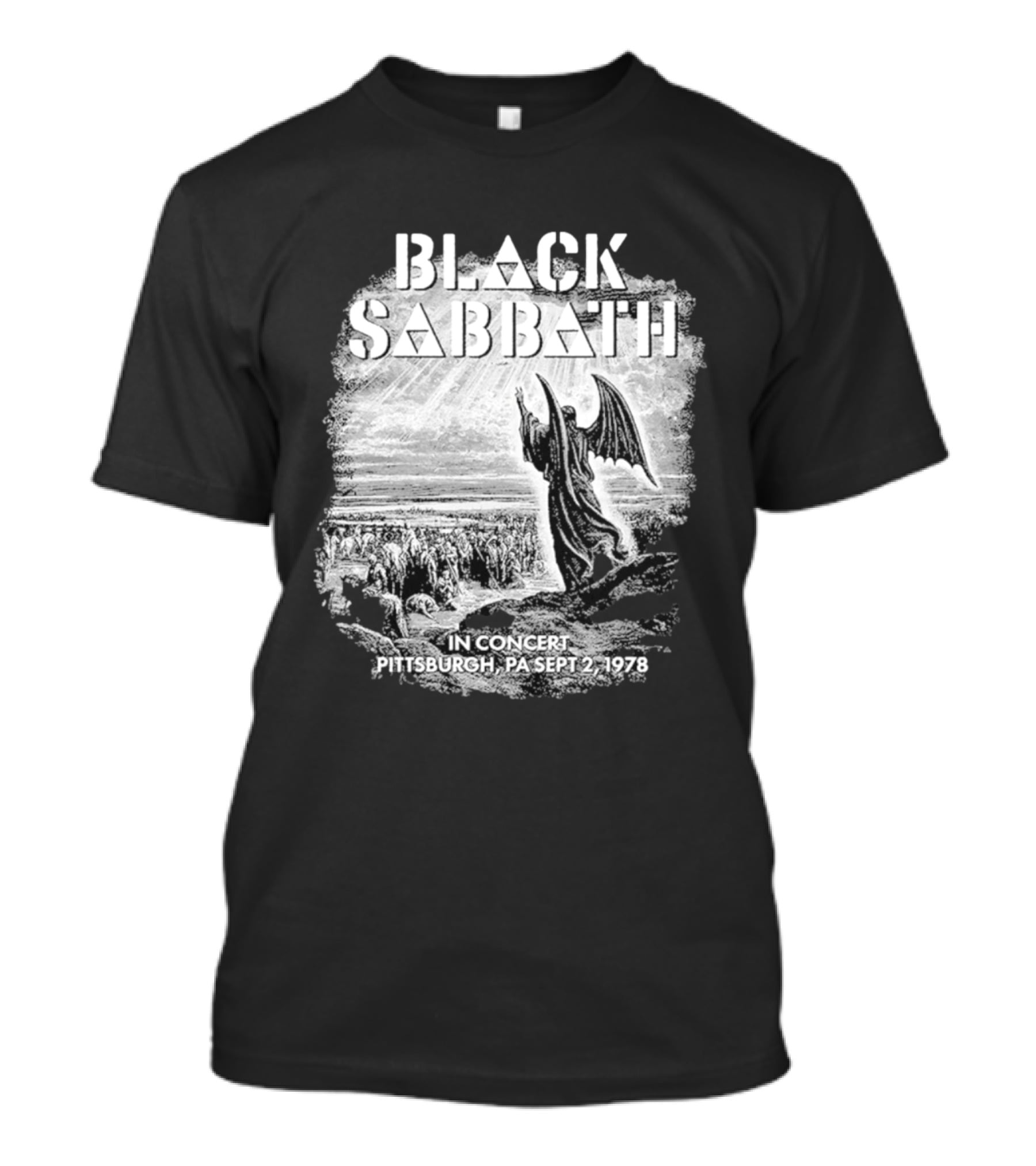 Black Sabbath In Concert Pittsburgh Pa Sept 2 1978 T-Shirt