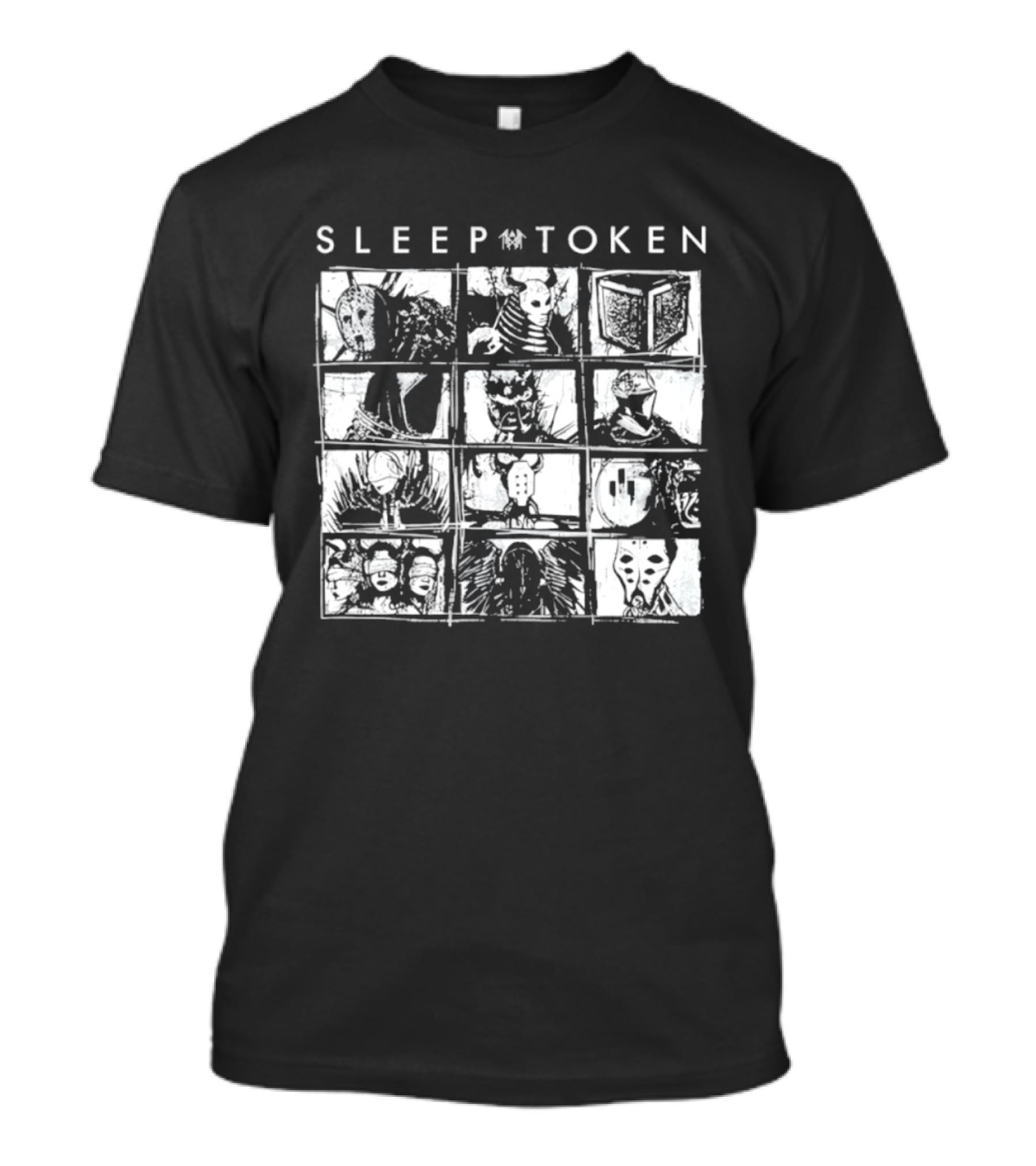 Sleep Token Band Grid Metal Music T-Shirt