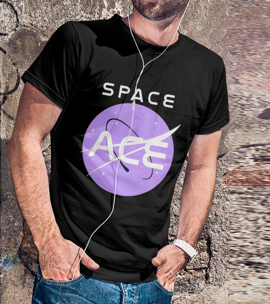 Space Ace NASA Astronomy Galaxy Iconic Insignia T-Shirt