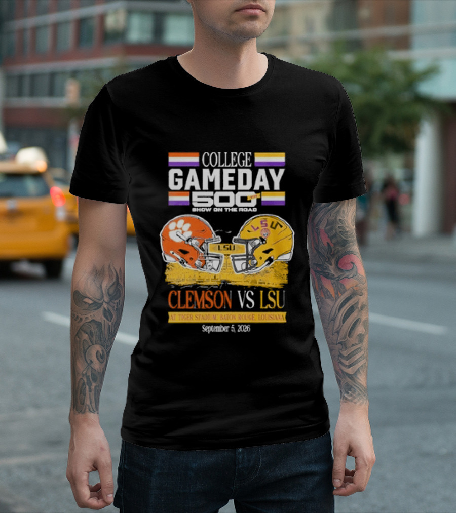 College GameDay 500th Show Clemson Vs LSU At Tiger Stadium September 6 2008 Baton Rouge Louisiana T-Shirt