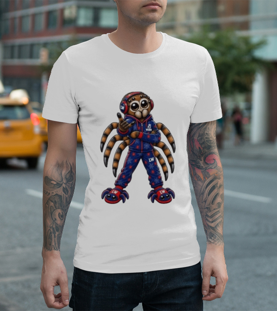 PJ Black Spidey PJ Webb LW Spider Character In Blue Red Outfit T-Shirt