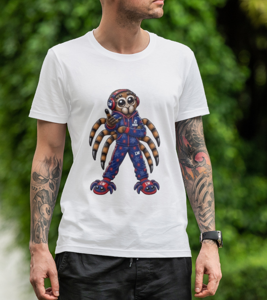 PJ Black Spidey PJ Webb LW Spider Character In Blue Red Outfit T-Shirt