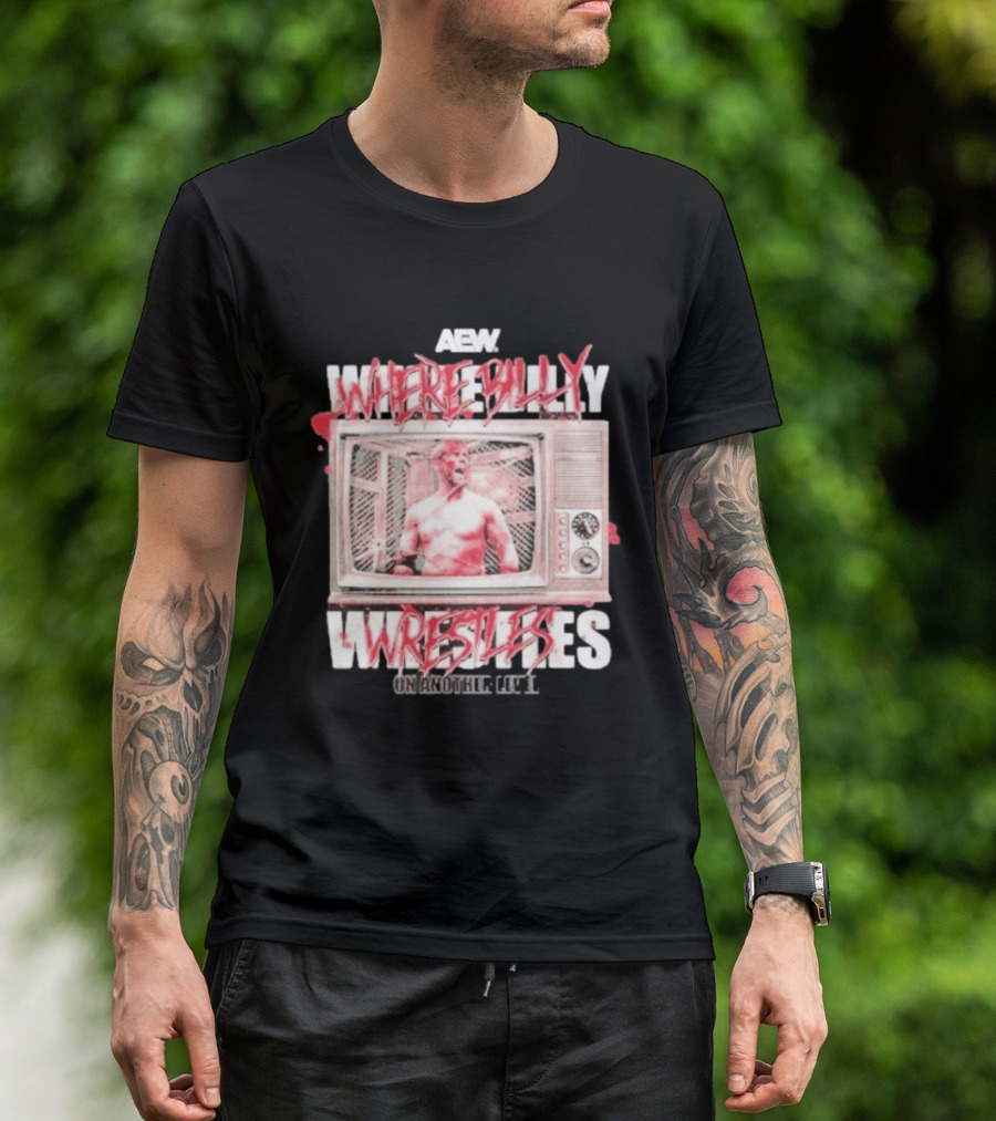 AEW Where Billy Wrestles TV Cage Match T-Shirt