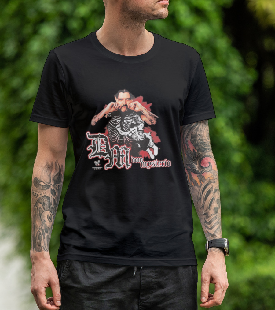 DM Dom Mysterio WWE Skeleton T-Shirt