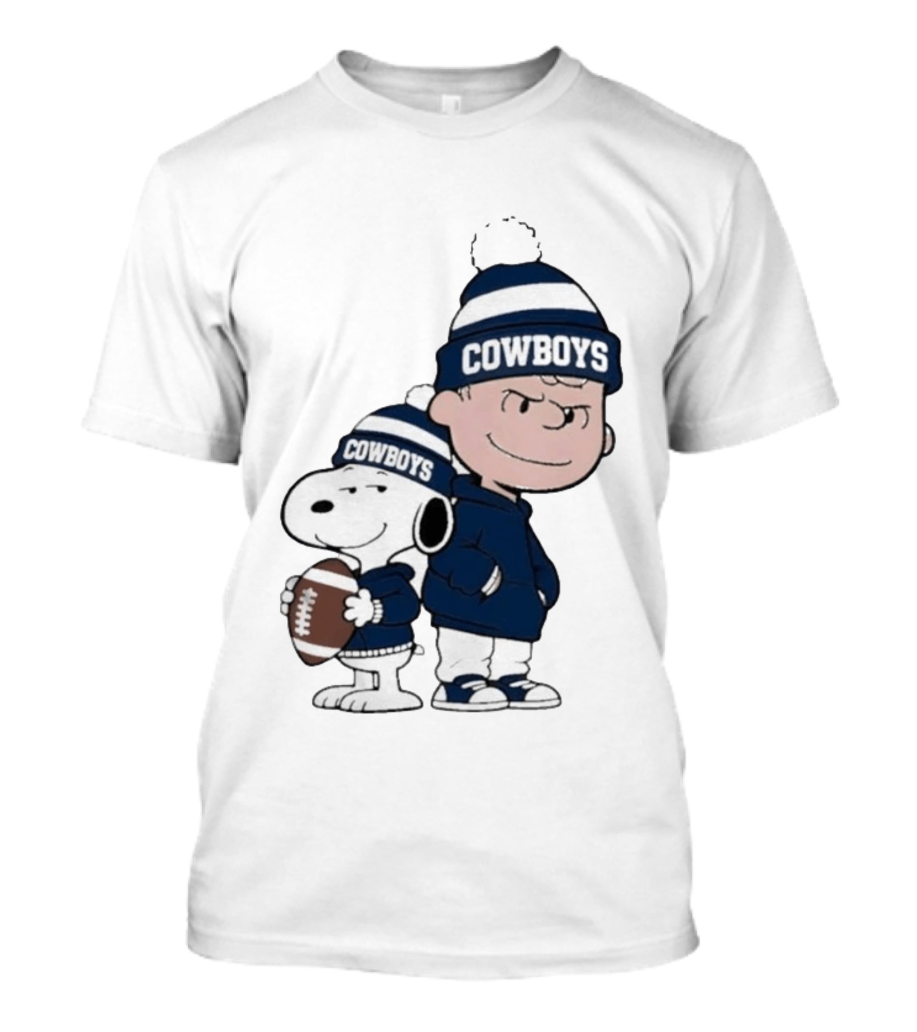Snoopy Charlie Cowboys Football Fan T-Shirt