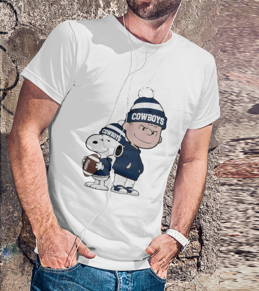 Snoopy Charlie Cowboys Football Fan T-Shirt