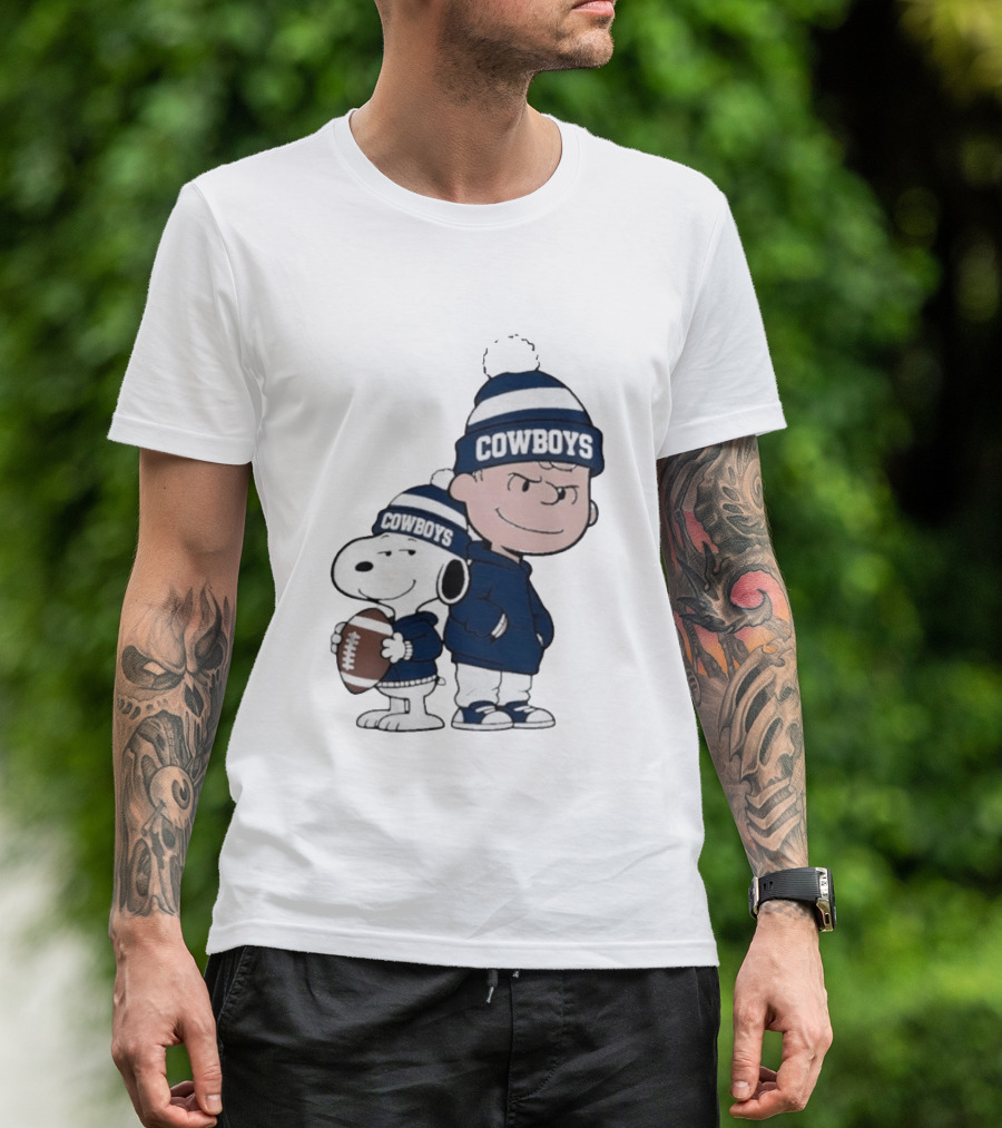 Snoopy Charlie Cowboys Football Fan T-Shirt